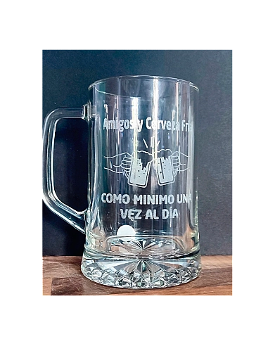 Jarra de Cerveza Grabada