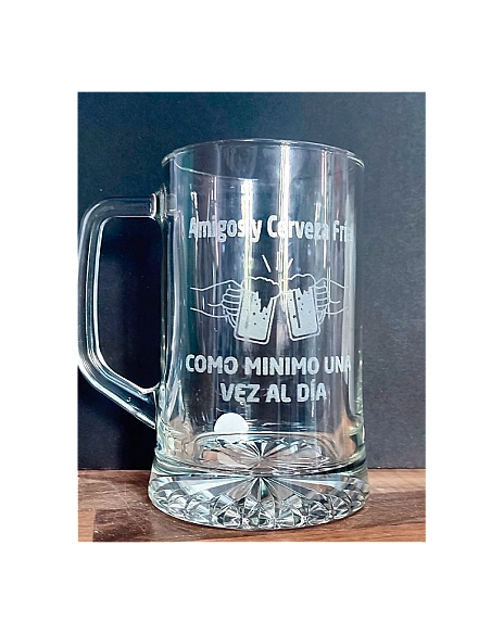 Jarra de Cerveza Grabada