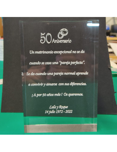 Placa Conmemorativa 3 cm grosor
