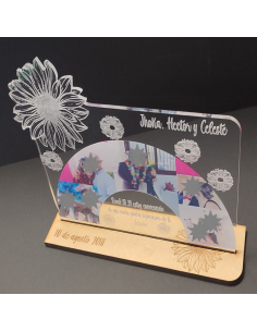 Placa Metacrilato con corte Girasol Mas Fotos