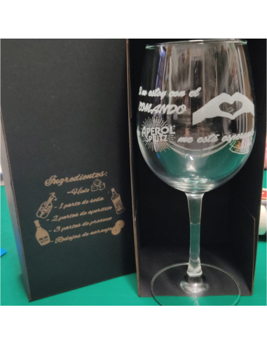 Copa de vino Personalizada grabado laser