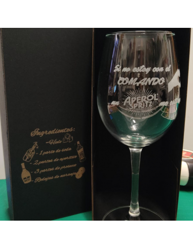 Copa de vino Personalizada grabado laser
