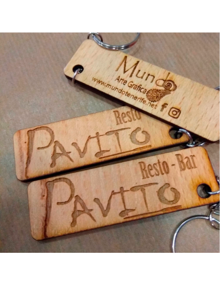 Llavero personalizado en grabado y marcado láser