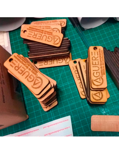 Llavero personalizado en grabado y marcado láser