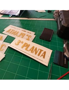 PLACA DE METACRILATO 25 X 9,5 CM 2