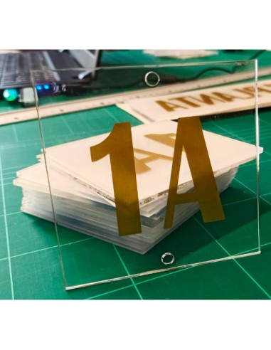 PLACA METACRILATO 9,5 X 9,5 CM