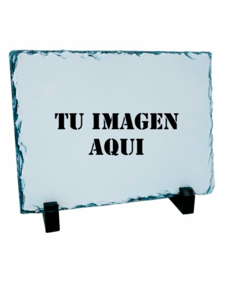 Piedra Pizarra para tu foto, con base de apoyo.