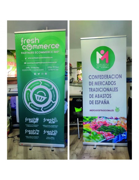 Displey enrollable publicitario