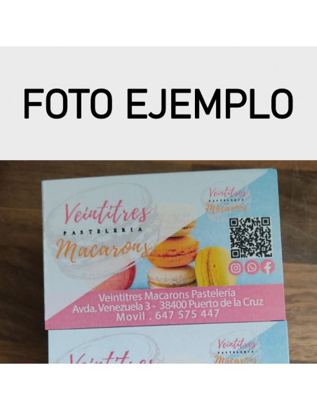 Tarjetas de presentación 250 UND.