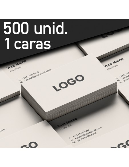 Tarjetas de presentación 500 UND.