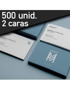 Tarjetas de presentación 500 UND.