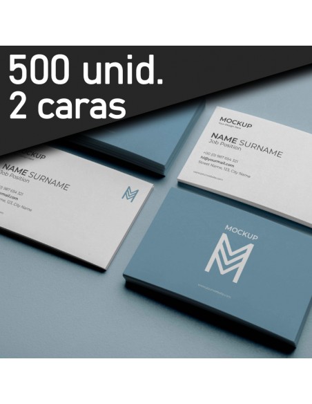 Tarjetas de presentación 500 UND.