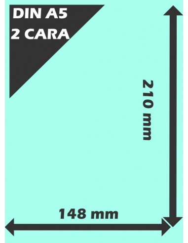 Flayer Din A5 2 cara