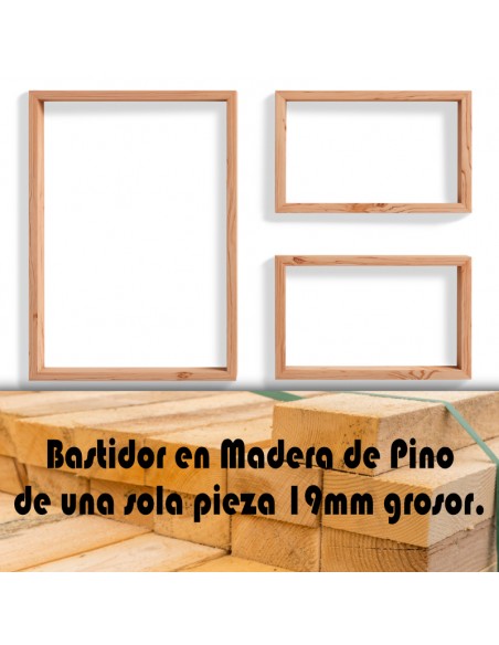 foto en lienzo con bastidor de madera