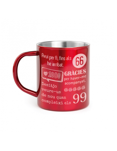 TAZA METÁLICA PERSONALIZADA