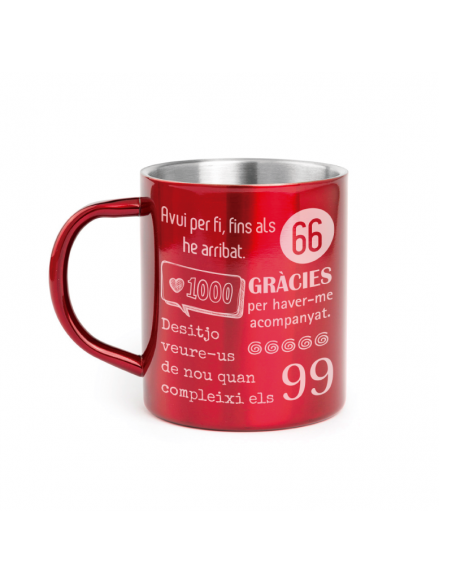 TAZA METÁLICA PERSONALIZADA