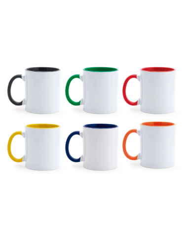 TAZA CERAMICA - ASA E INTERIOR COLOR - PERSONALIZADA