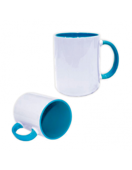 TAZA CERAMICA - ASA E INTERIOR COLOR - PERSONALIZADA