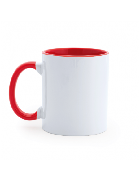 TAZA CERAMICA - ASA E INTERIOR COLOR - PERSONALIZADA