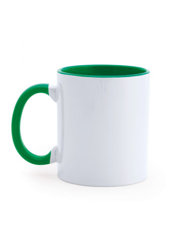 TAZA CERAMICA - ASA E INTERIOR COLOR - PERSONALIZADA