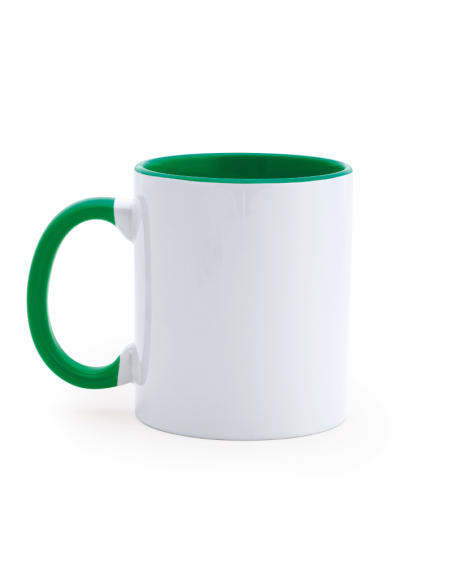 TAZA CERAMICA - ASA E INTERIOR COLOR - PERSONALIZADA