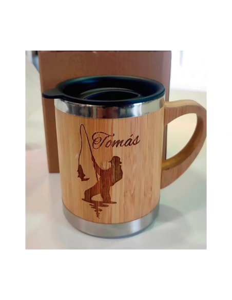 TAZA BAMBU - THERMICA - PERSONALIZADA LASER