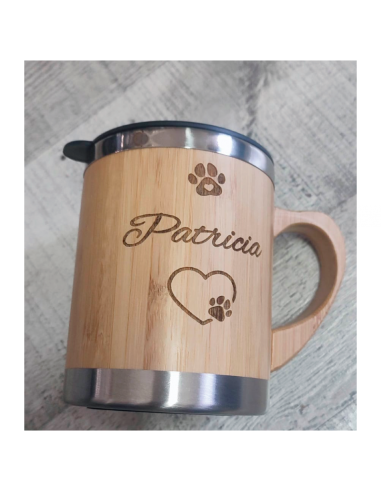 TAZA BAMBU - THERMICA - PERSONALIZADA LASER