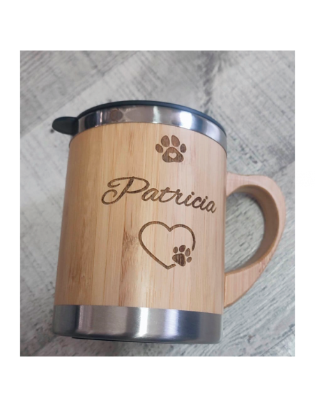 TAZA BAMBU - THERMICA - PERSONALIZADA LASER