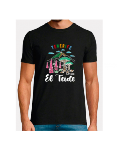 CAMISETA TEIDE TENERIFE / UNISEX BK