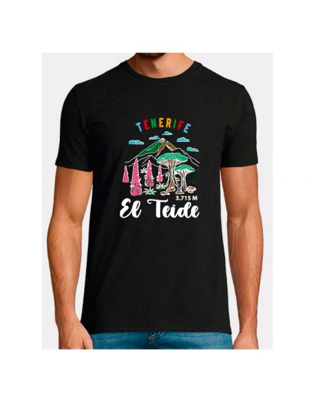 CAMISETA TEIDE TENERIFE / UNISEX BK