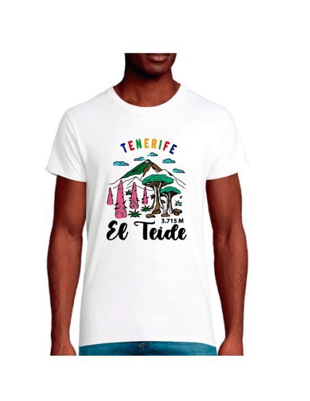 CAMISETA TEIDE TENERIFE / UNISEX WHT