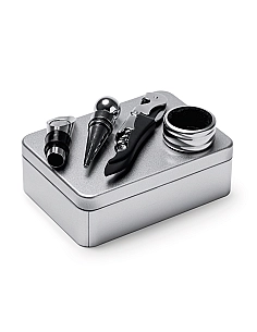 Elegante kit para vino ideal para regalo y para llevar de viaje. 2