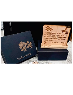 Placa Conmemorativa MDf Grabado Laser