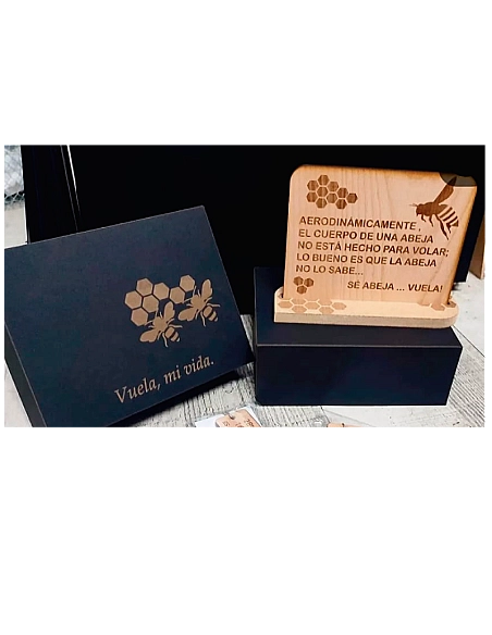 Placa Conmemorativa MDf Grabado Laser