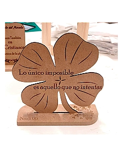 Placa Conmemorativa DM Corte Cuadrifolio